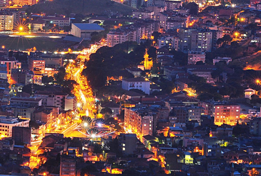 Bergama gece manzarası